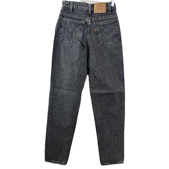 VTG Levis 550 27x32 (Actual 24x30) Relaxed Orange Tab Jeans Men Black USA  EUC - Picture 2 of 12